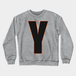 Bold in Black: Y's Defining edge Crewneck Sweatshirt